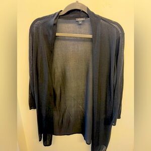 JJILL Black 3/4 sleeve cardigan lightweight
